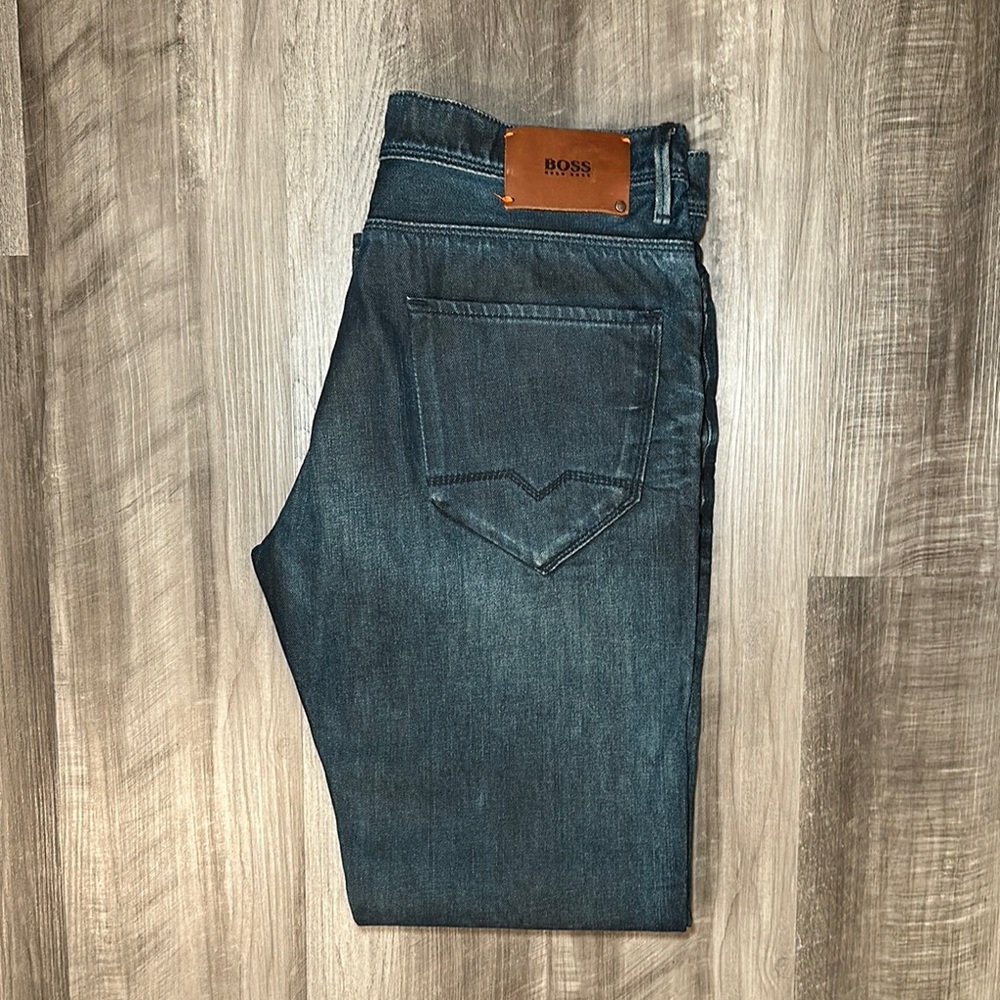 BOSS Hugo Boss Orange Light Coated Regular Fit Jeans - 34